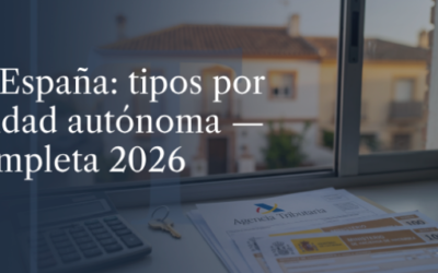 ITP en España: tipos por comunidad autónoma — guía completa 2026
