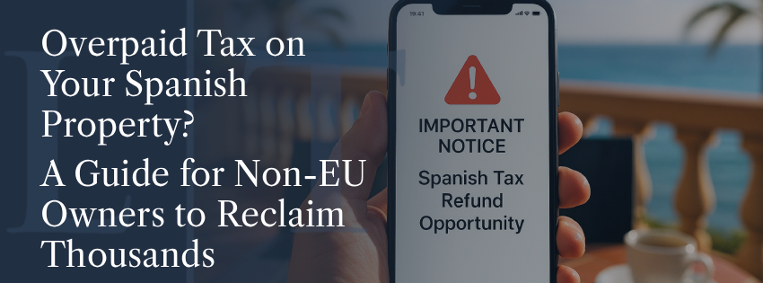 Overpaid Tax on Your Spanish Property? A Guide for Non-EU Owners to Reclaim Thousands