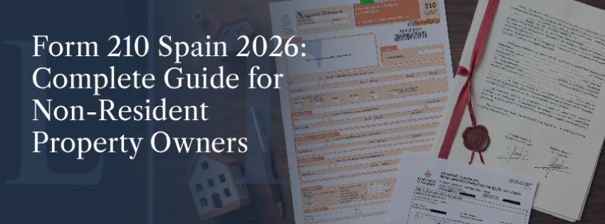 Form 210 Spain 2026: Complete Guide for Non-Resident Property Owners