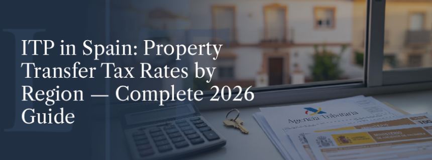 ITP in Spain: Property Transfer Tax Rates by Region — Complete 2026 Guide