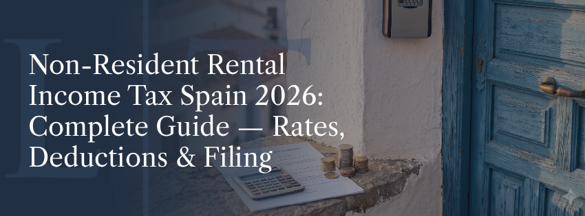 Non-Resident Rental Income Tax Spain 2026: Complete Guide — Rates, Deductions & Filing