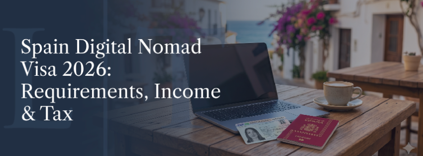 Spain Digital Nomad Visa 2026: Complete Guide — Requirements, Income & Tax